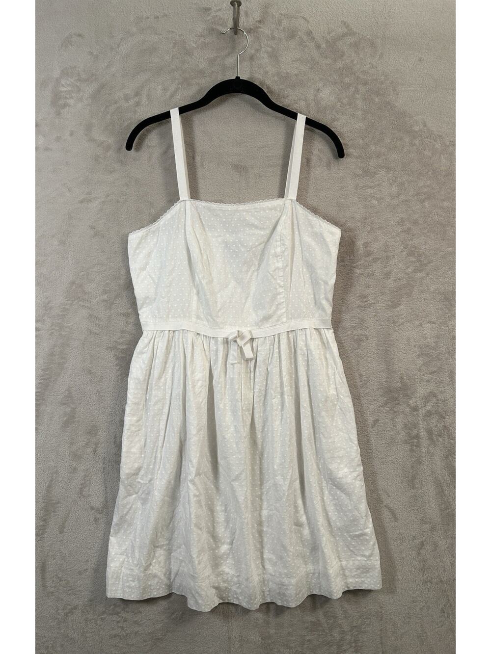 Tommy Hilfiger Swiss Dot Lined 100% Cotton Dress Size 10 Deadstock from 2012